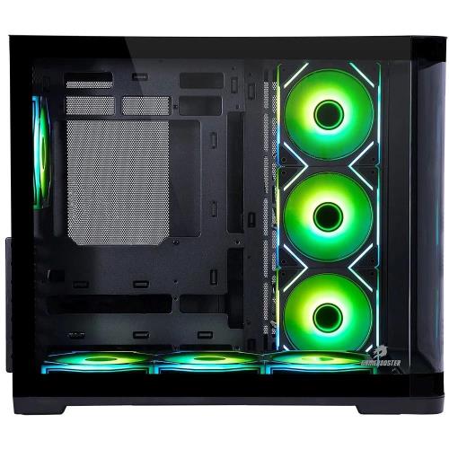 GAMEBOOSTER GB-G2851BB SEA WIEW 7xFANLI-RGB GAMING MID-TOWER PC KASASI SİYAH AKVARYUM KASA